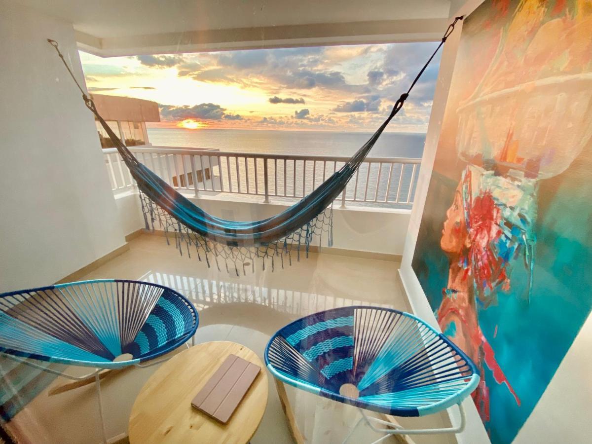 Palmetto Bocagrande Oceanfront Leilighet Cartagena Eksteriør bilde
